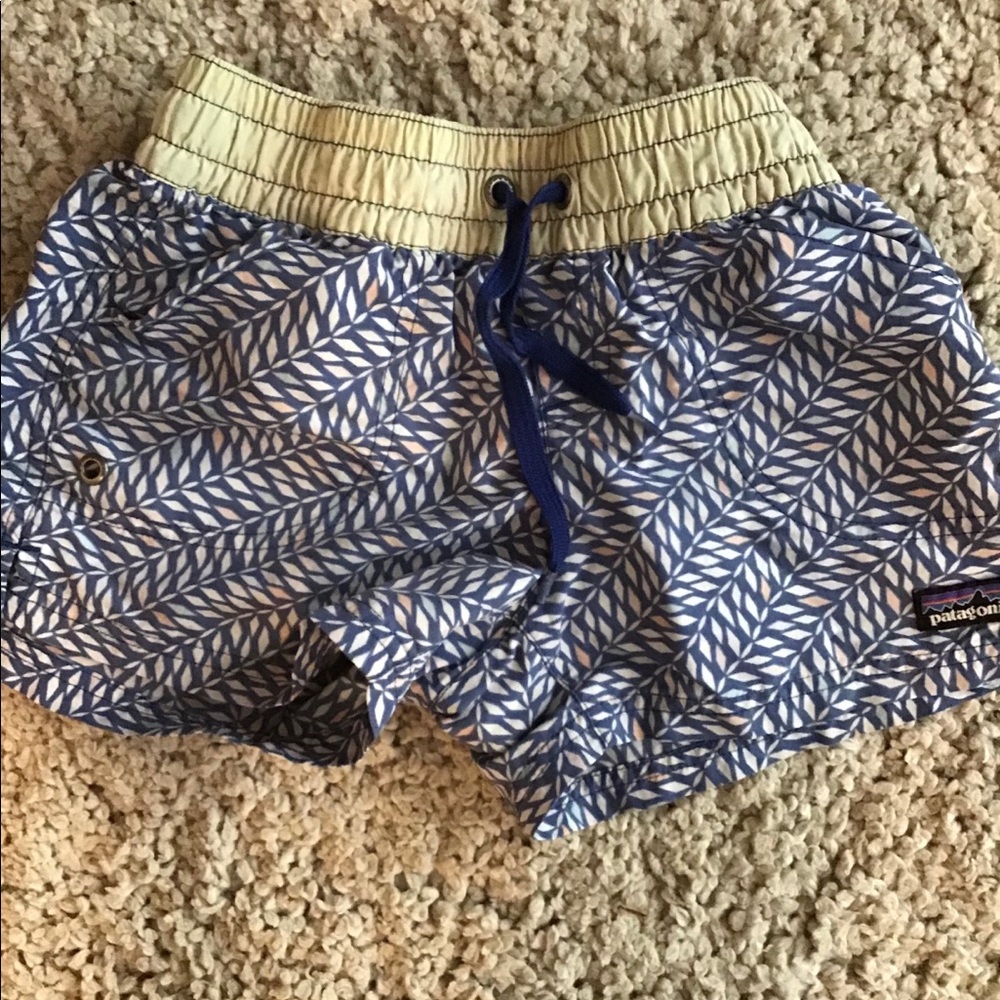 Girls Patagonia board shorts
